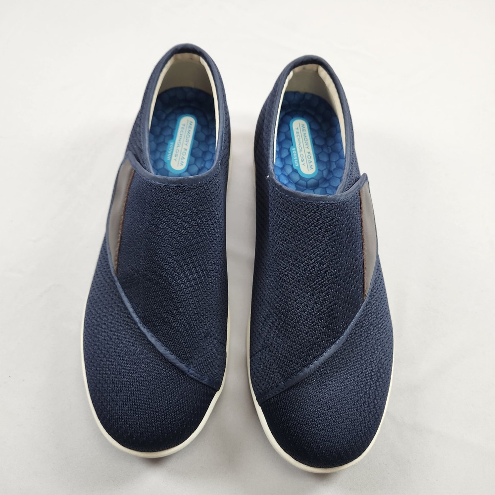 Youyun Memory Foam orthopedic Diabetic Shoes Unisex Size Men 10.5 Navy NWOT